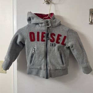 Diesel Reversible Gray and Red Jacket